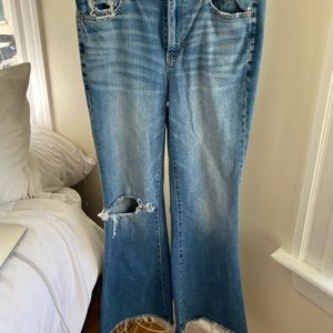American eagle flare jeans size 8